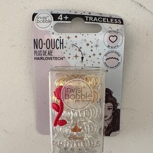 Invisibobble Disney Princess  Belle Hair Rings No-Ouch set of four + new
